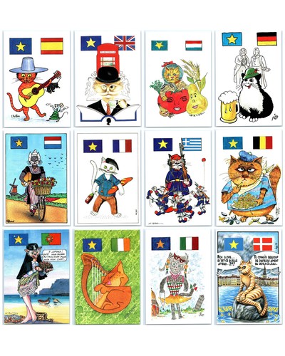 Illustrated postcards the - postcards,