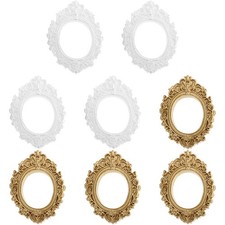  8Pcs Vintage Decorative Miniature Picture Frame Mini House Photo Props DIY