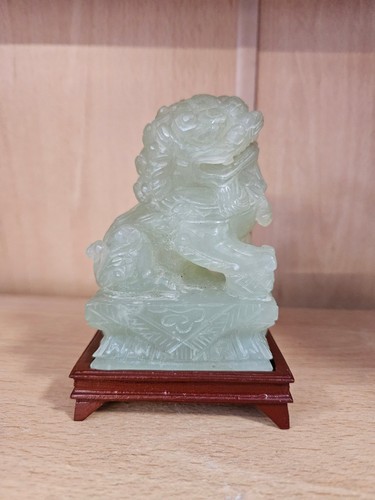 Vintage jade colored carved - vintage, jade-colored