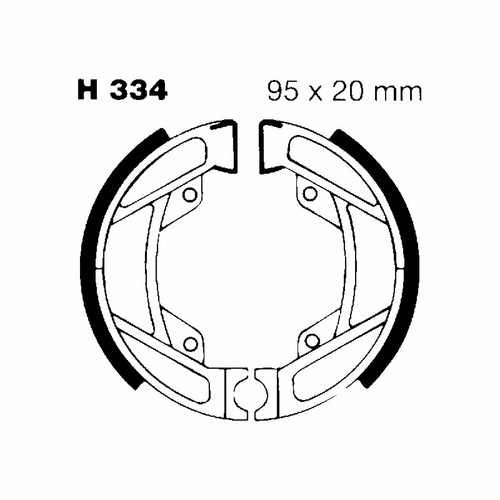 Ebc pair brake jaws - jaws, for
