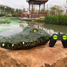 RC Floating Crocodile Head Toy 2.4G Remote Control Alligator Head Boat With USB