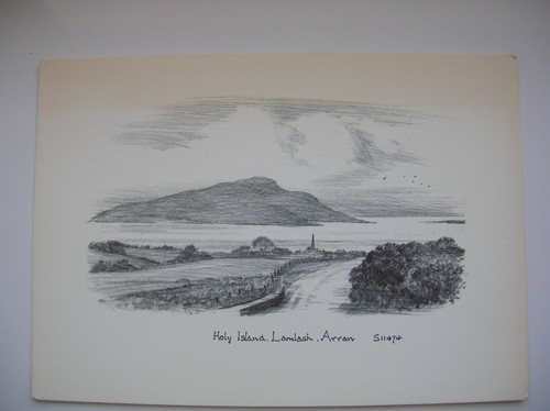 Arran postcard holy isle - postcard, –