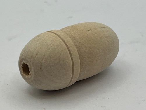 Rustic wooden acorn pull - pull, cord