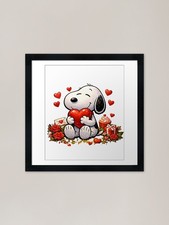 Snoopy hugging heart - snoopy,