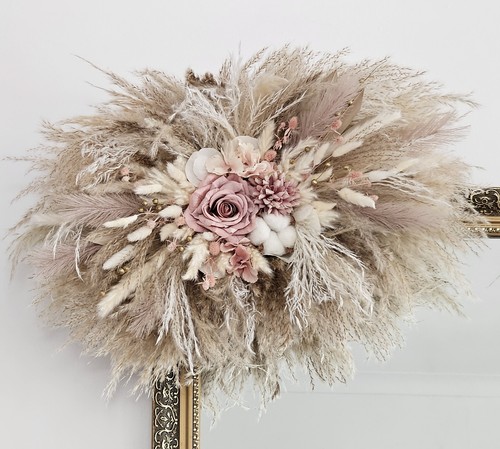 Dried pampas grass - grass, flower