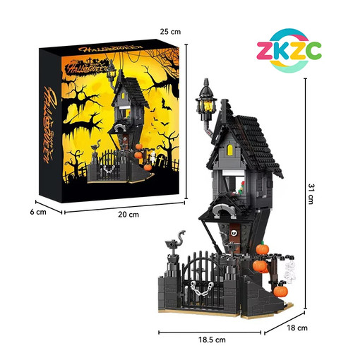 Halloween haunted tree house - halloween,