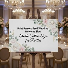Custom Wedding Welcome Sign