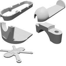 FPV Drone Frame for SuperTwinkie Compatible with Emax Babyhawk Battery Mount