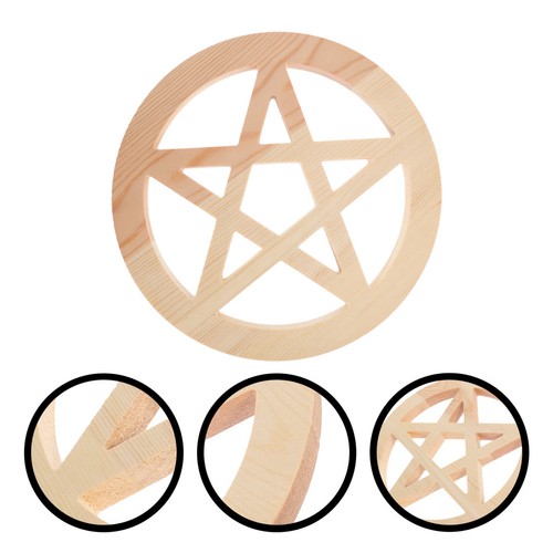 Wooden altar ornament coaster - wooden,