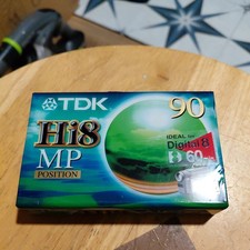 TDK Hi8 ME 90 Min Camcorder Video Cassette Tape Digital 8 New & Sealed PAL