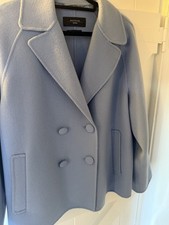 Women’s Weekend Maxmara Coat, blue, Size 14, Good Condition