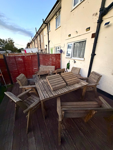 Seater wood brown - seater,