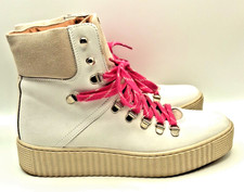 Ladie's Off White Lace Up