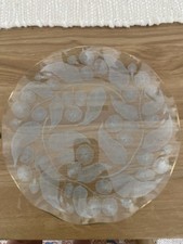 Chance Glass Vintage Plate Leaf Design