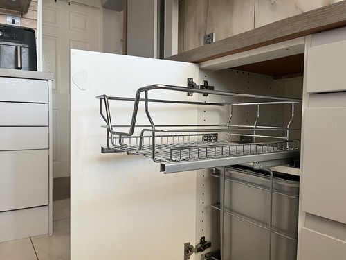 Chrome wire drawers - 2x, pull