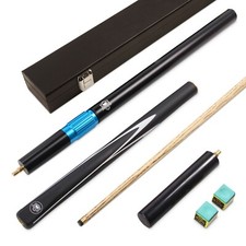 PRO147 STRIKER 3/4 Snooker Pool Cue and Case Set 9.5mm + 2 Extensions + 2 Chalks