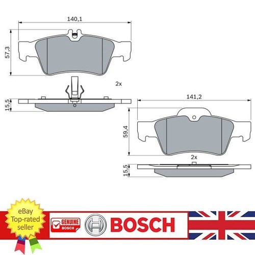 Brake pad set for mercedes - mercedes, cls