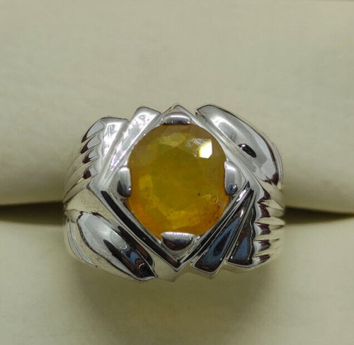 Mens natural sapphire ring - mens,