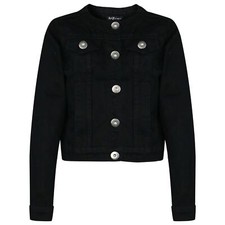 Kids Girls Denim Jackets Designer Black Jeans Jacket Fashion Coats Age 3-13 Year