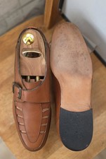 RRP £190 Sanders Mens Monk Strap Fishermans Sandals Shoes Size UK8.5 EU42.5