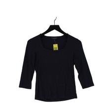 Paul Costelloe Women's Top UK 8 Blue Viscose with Elastane Basic