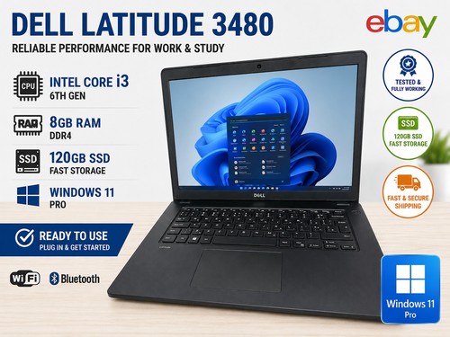 Dell latitude 3480 - 14", i3-6th