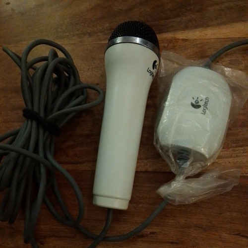Logitech white usb microphone - logitech,