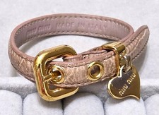 Miu Miu Leather Bracelet with Defect C2296