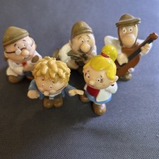Tetley Tea Folk Collection of 5 Collectable Figures Vintage