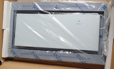 Karlson WRCE100RF 100cm Ceiling/Island Extractor White Glass + Steel Surround 