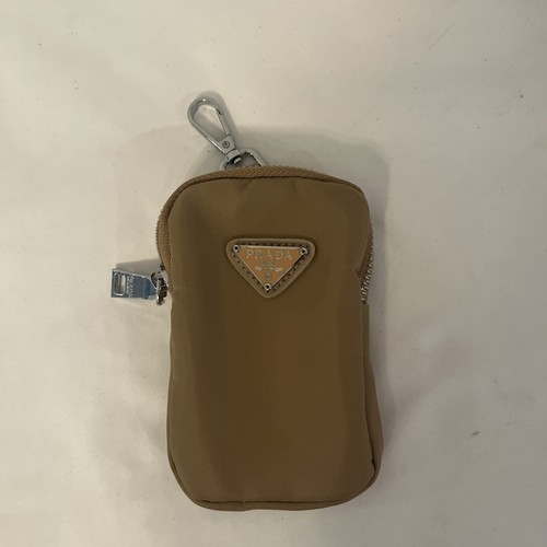 Prada beige fabric key - prada, chain