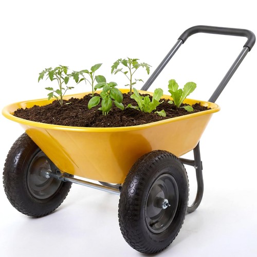 Garden wheelbarrow cart dual - garden,
