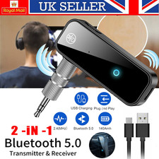 2 in 1 Wireless 5.0 Bluetooth Transmitter Receiver Adapter Audio 3.5mm Jack Aux