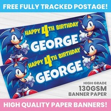 SONIC BIRTHDAY BANNER