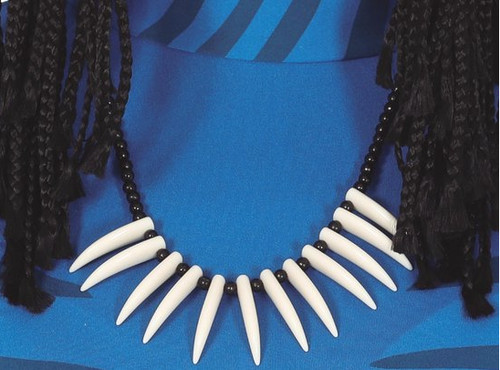 Tribal teeth necklace - teeth, voodoo