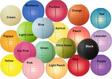 Paper Lantern 12inch Regular(Wire Frame) Shade -13 Colours Available