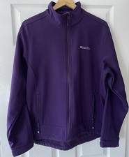 Mountain Warehouse Women's Jacket UK 18 Purple Showerproof Breathable Fabric Zip