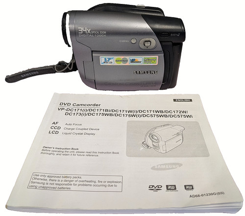 Samsung dc172w 34x optical - vp-dc172w,