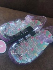 Girls Purple Glitter Jelly