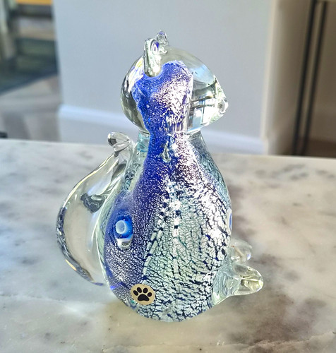 Blue clear art - art, cat