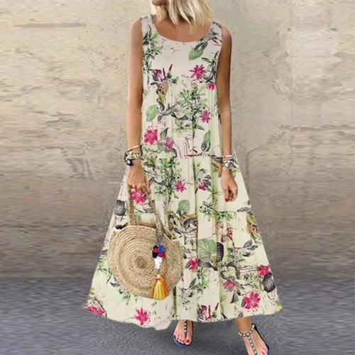 Floral boho summer - boho, dress