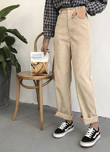 Womens micro corduroy trousers - womens,