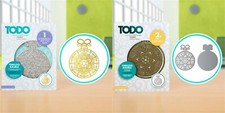 CLEARANCE Todo Timeless Bauble Die & Letterpress/Hot Foil Plate 2 Part Set New