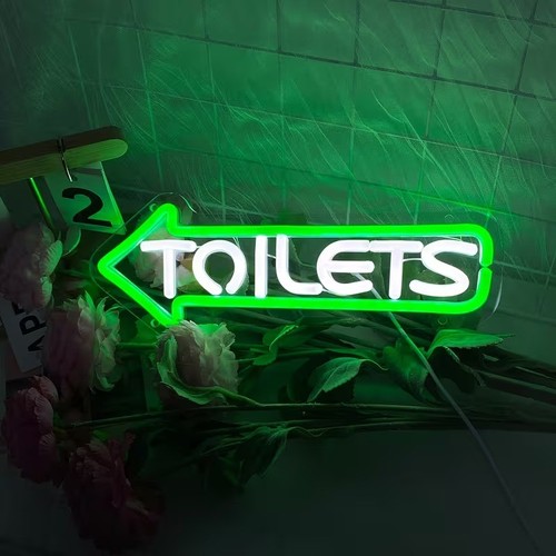 Toilet neon sign light - neon,