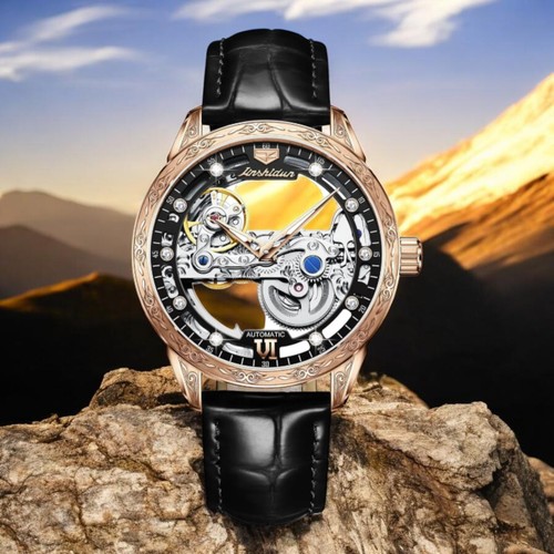 Mens skeleton watch - skeleton, automatic