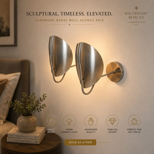 Handmade brass leaf wall - handmade,