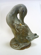 1930s RARE VINTAGE LANGLEY MILL POTTERY ART DECO OAKES PERIOD 8.5" DUCK SLEEPING