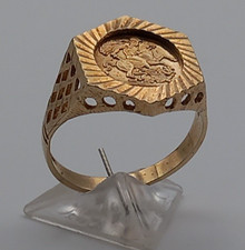 Unisex 9ct yellow gold Pinky