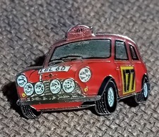 CLASSIC MONTE CARLO RALLY MINI COOPER S  METAL LAPEL PIN BADGE AUSTIN MORRIS CAR