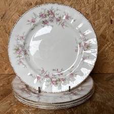 4 x Vintage Royal Albert China Victoriana Rose Dessert Starter Plate 20.5cm